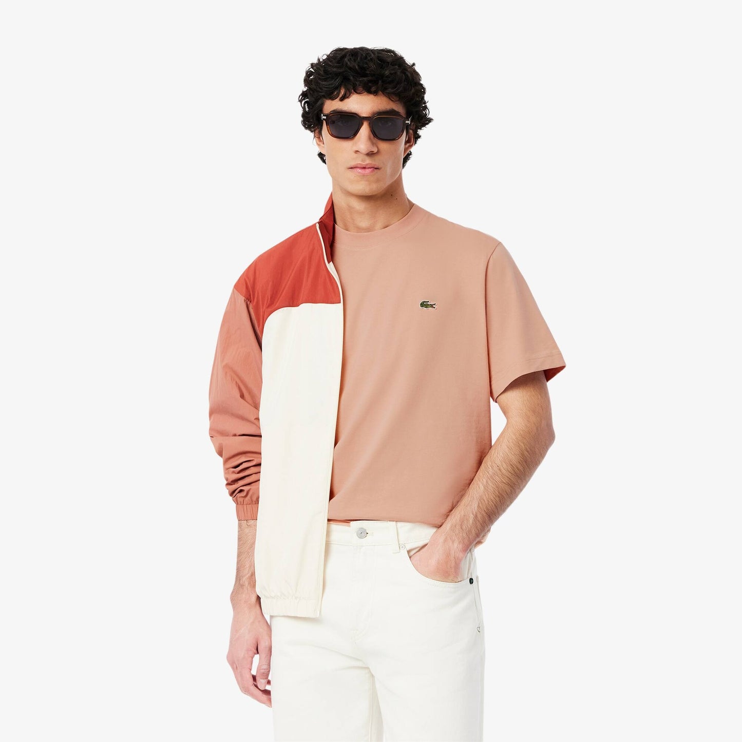 Lacoste T-Shirt Beige Rosé